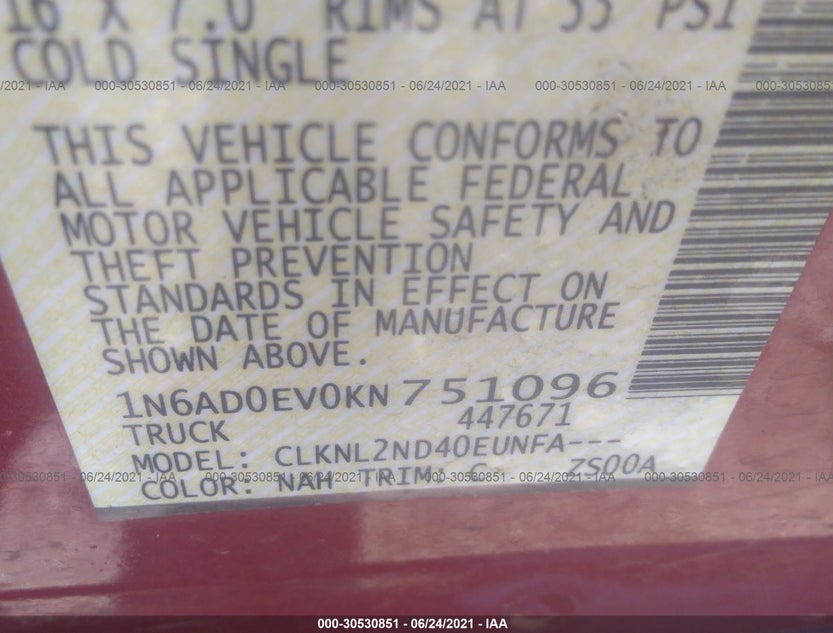 1N6AD0EV0KN751096