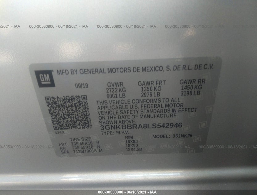 3GNKBBRA8LS542946