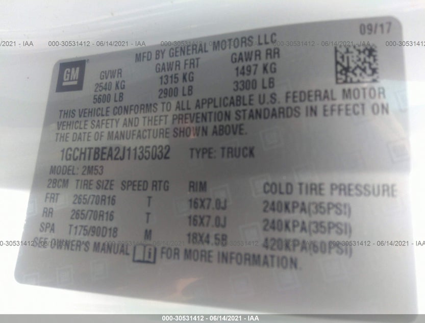 1GCHTBEA2J1135032
