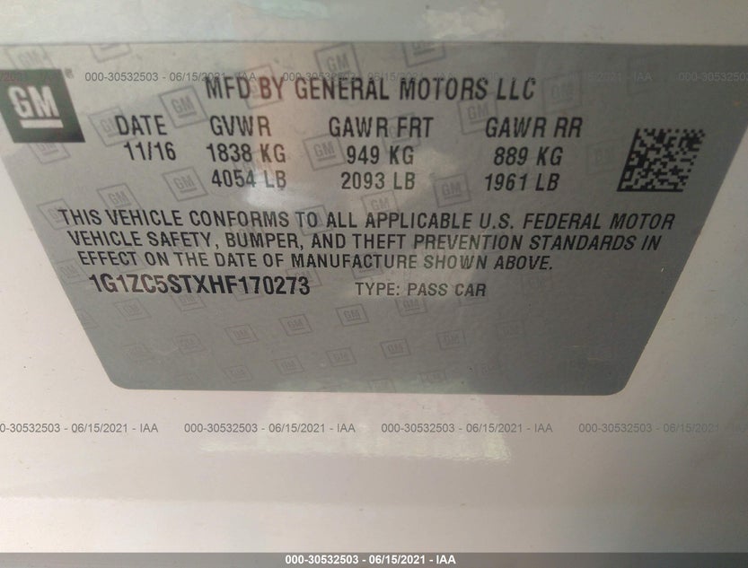 1G1ZC5STXHF170273