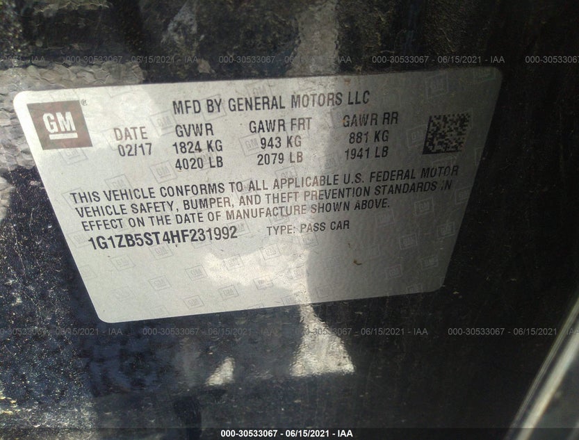 1G1ZB5ST4HF231992