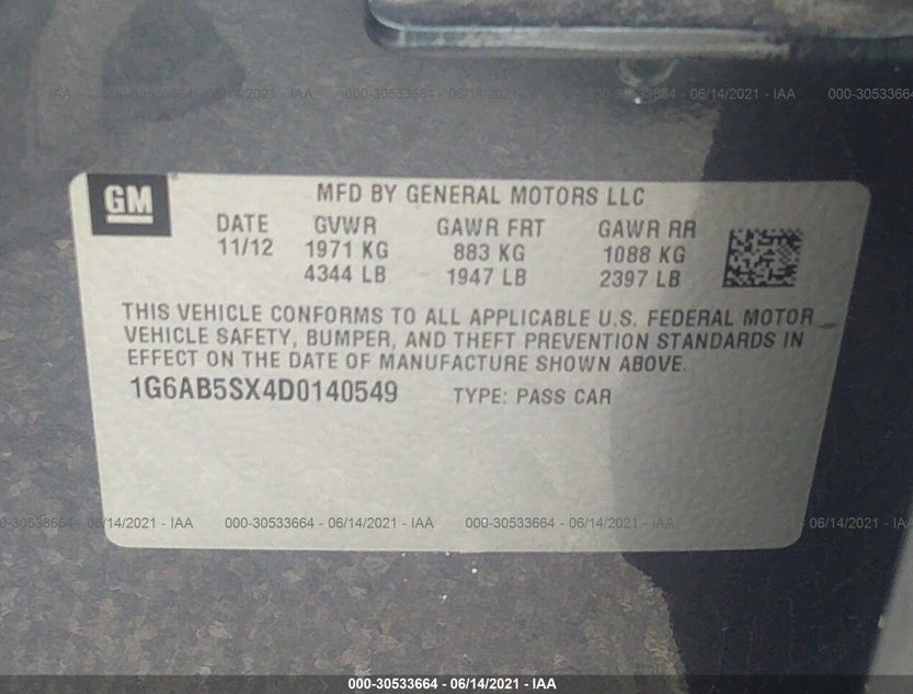 1G6AB5SX4D0140549