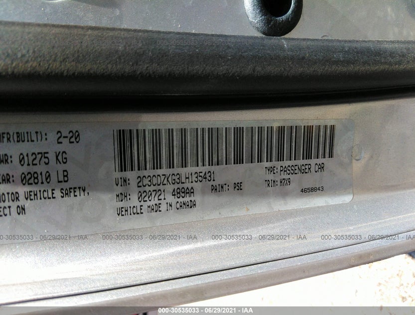 2C3CDZKG3LH135431
