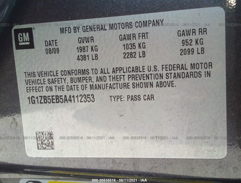 1G1ZB5EB5A4112353