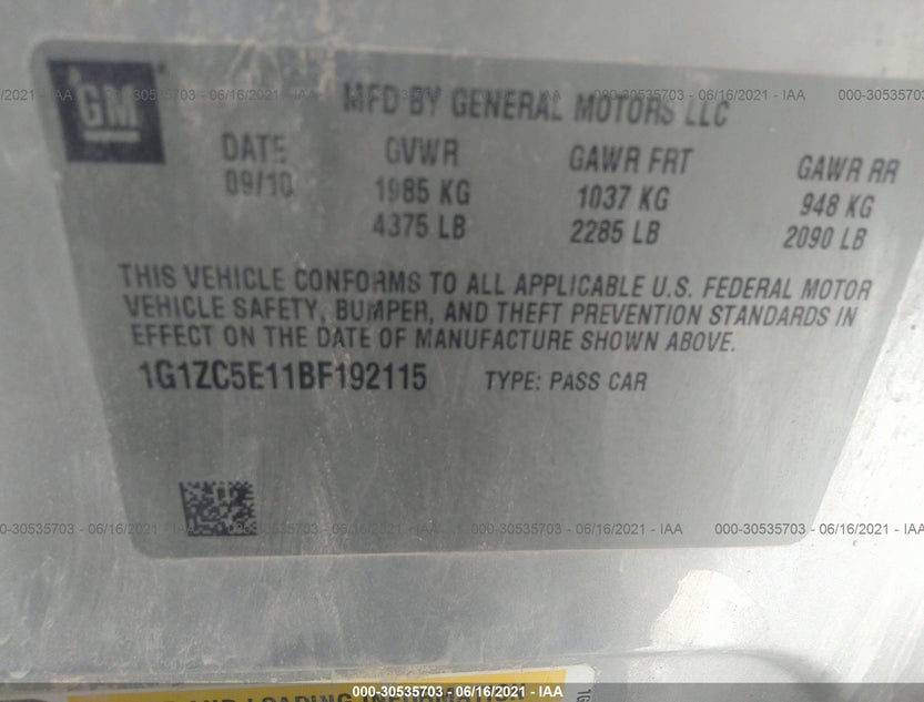 1G1ZC5E11BF192115