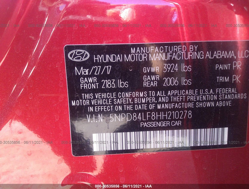 5NPD84LF8HH210278