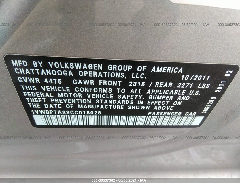 1VWBP7A33CC018028