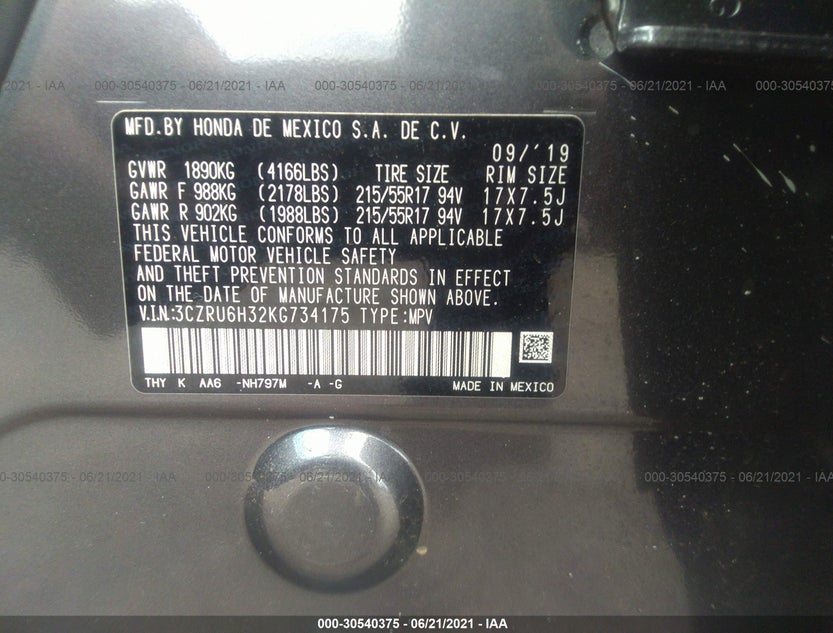 3CZRU6H32KG734175