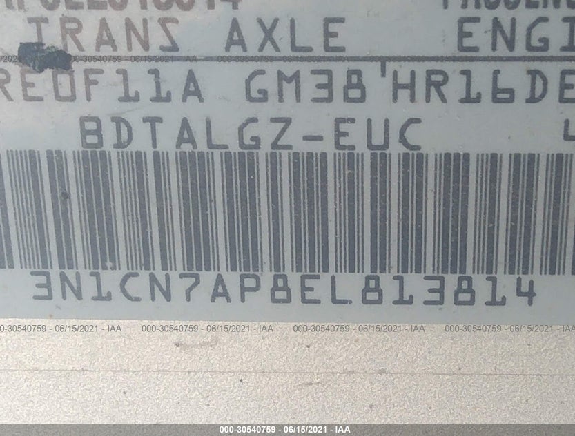 3N1CN7AP8EL813814