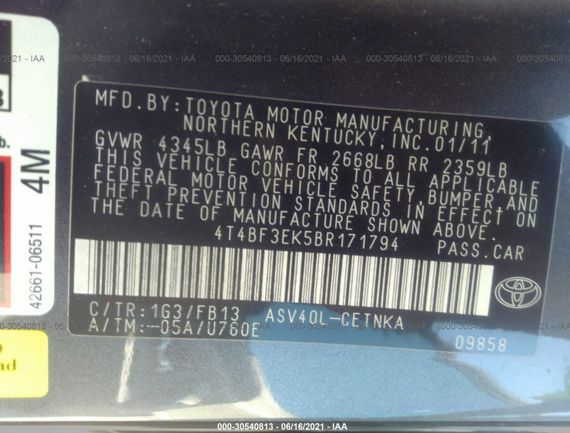4T4BF3EK5BR171794