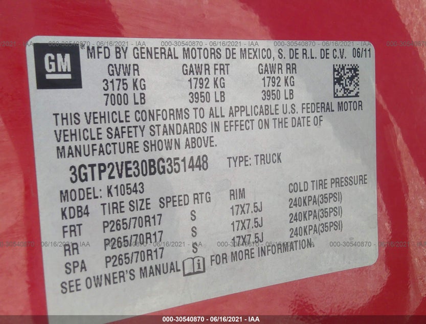 3GTP2VE30BG351448