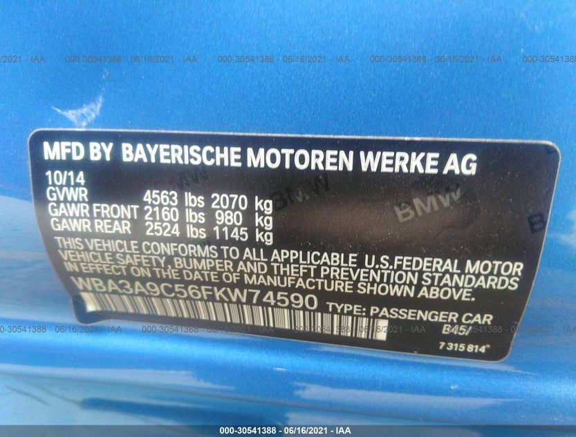 WBA3A9C56FKW74590