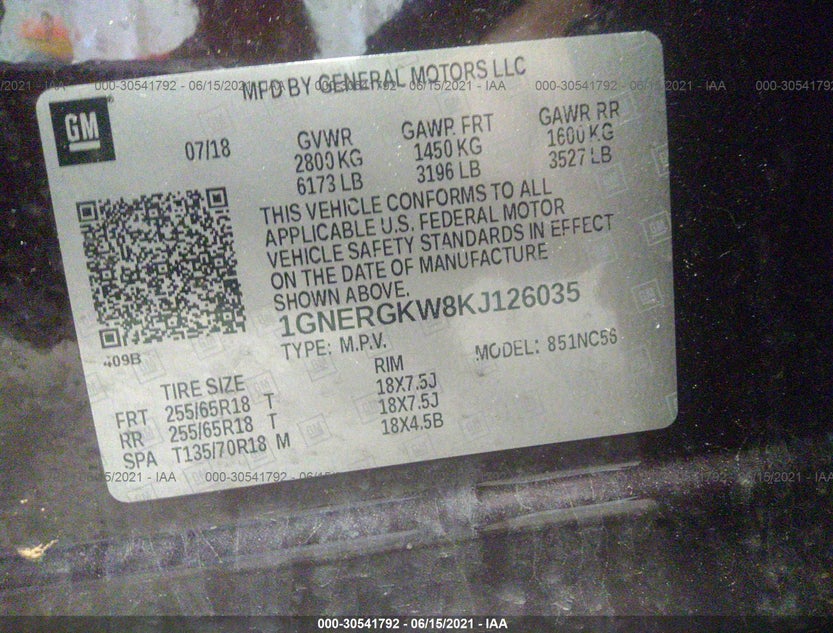 1GNERGKW8KJ126035