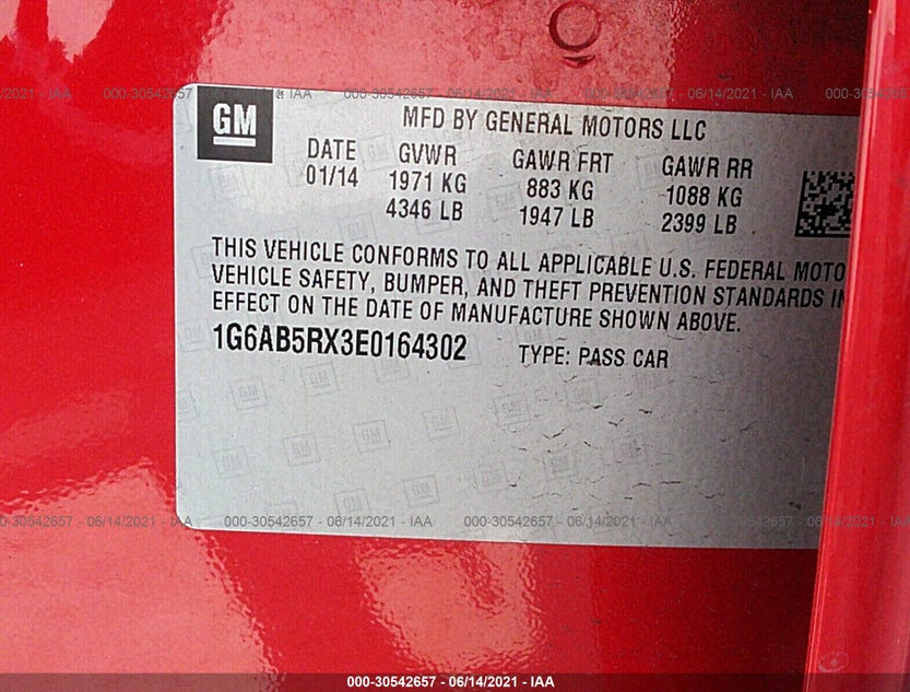 1G6AB5RX3E0164302