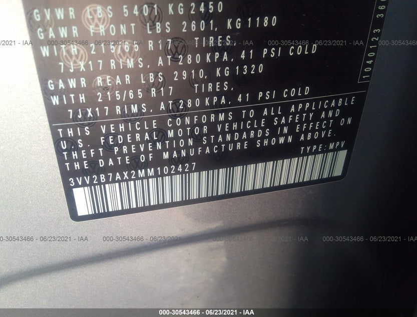3VV2B7AX2MM102427