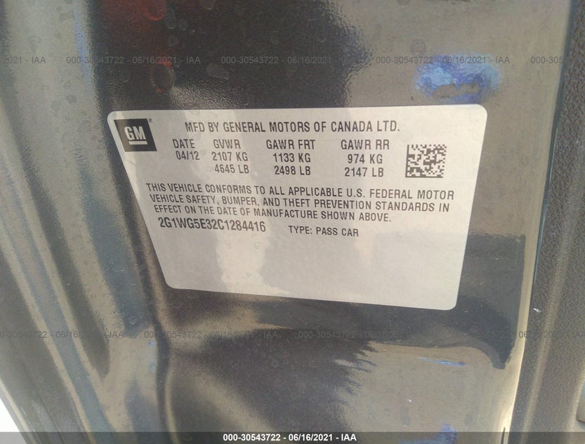 2G1WG5E32C1284416
