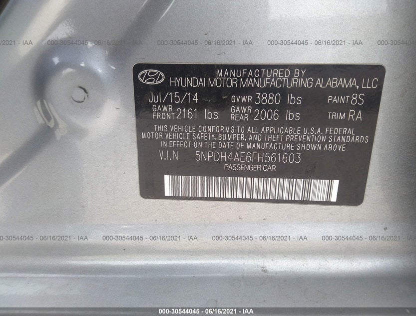 5NPDH4AE6FH561603