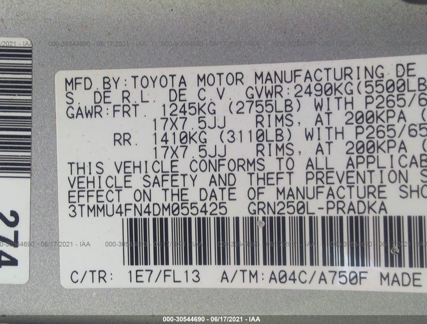 3TMMU4FN4DM055425