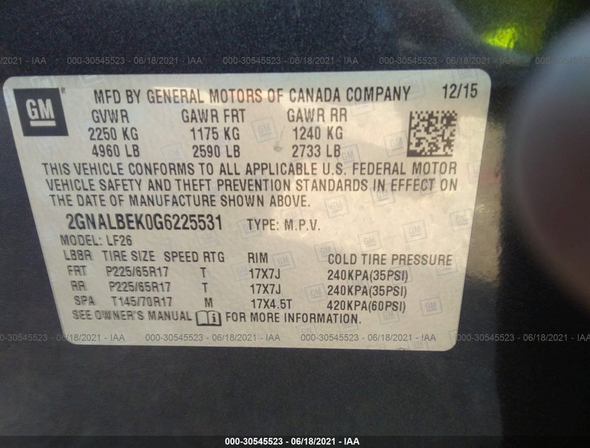 2GNALBEK0G6225531