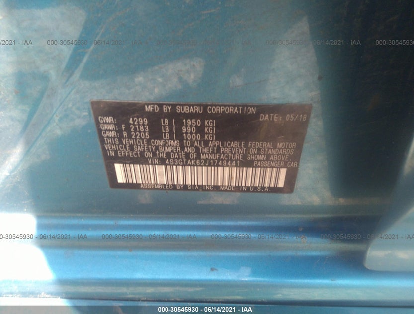 4S3GTAK62J1749441