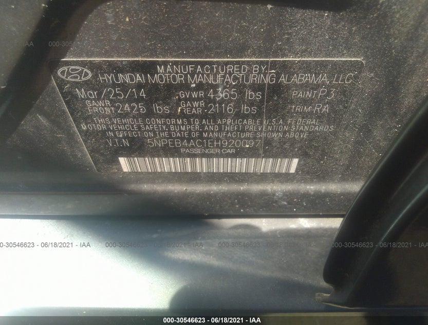 5NPEB4AC1EH920097