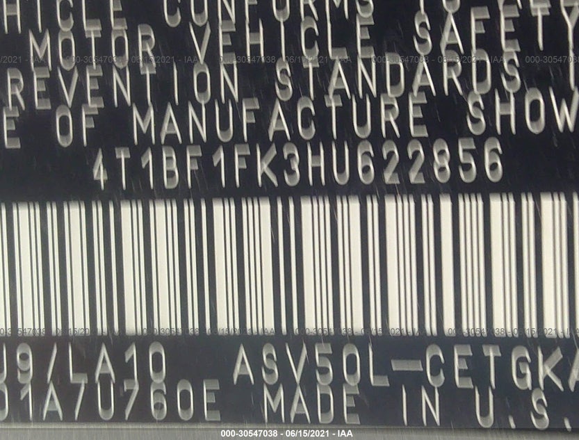 4T1BF1FK3HU622856