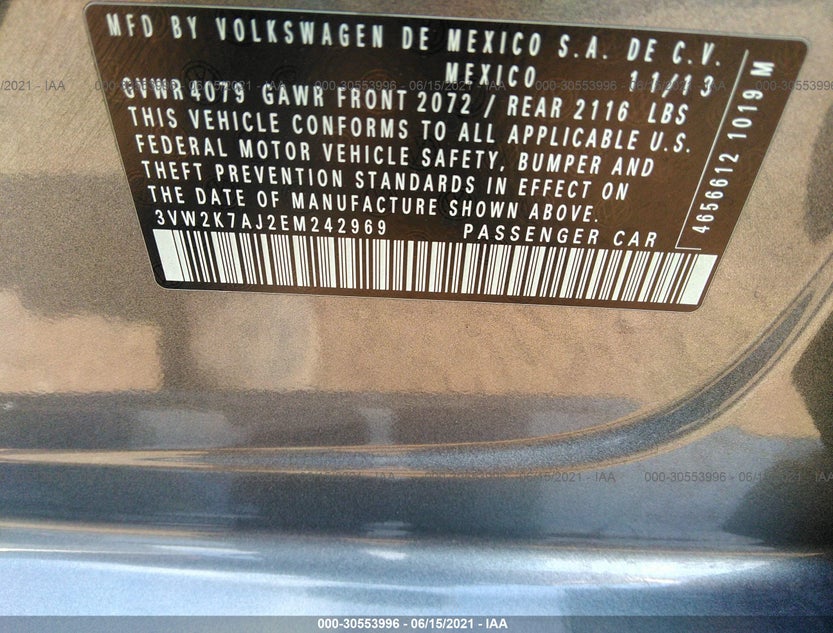 3VW2K7AJ2EM242969