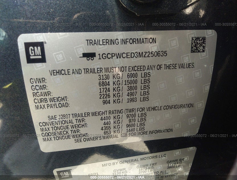 1GCPWCED3MZ250635