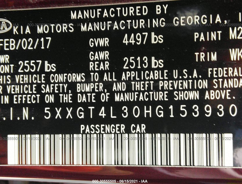 5XXGT4L30HG153930