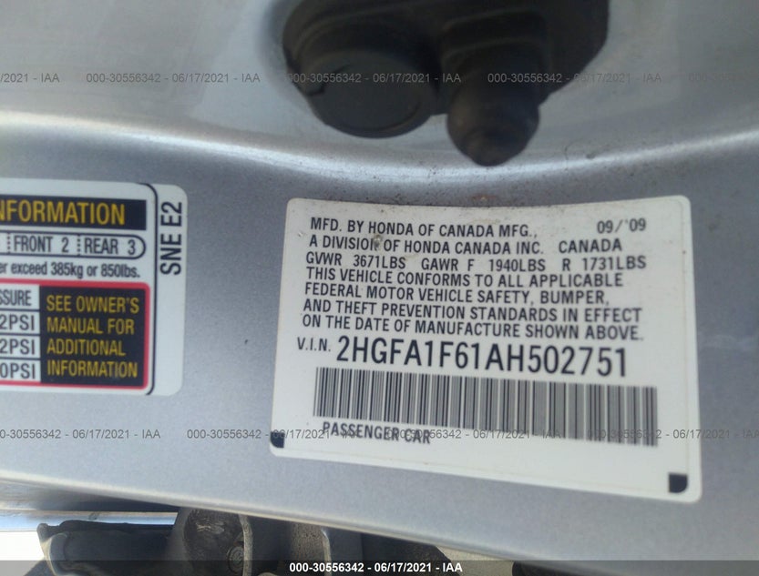 2HGFA1F61AH502751