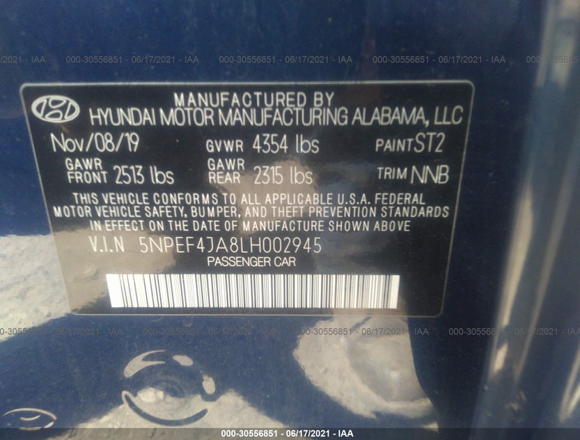 5NPEF4JA8LH002945