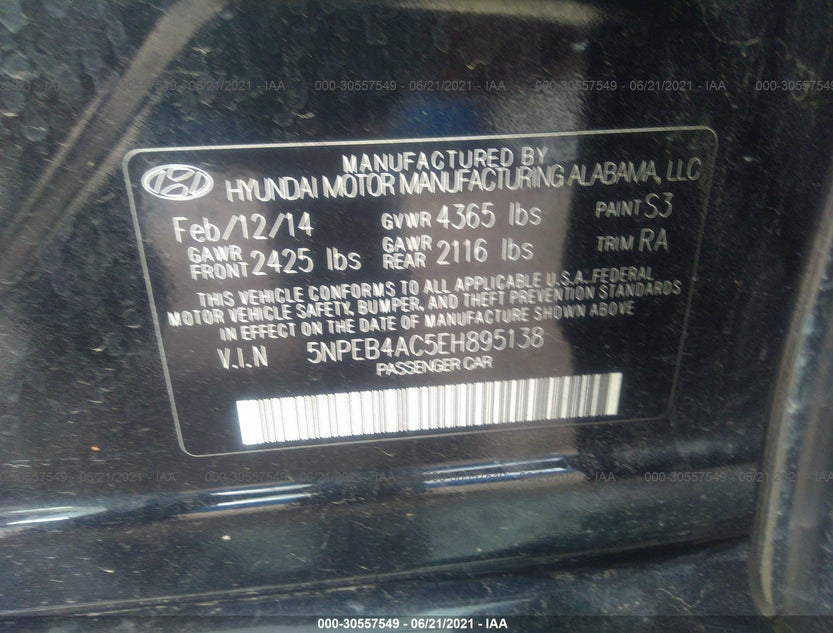5NPEB4AC5EH895138