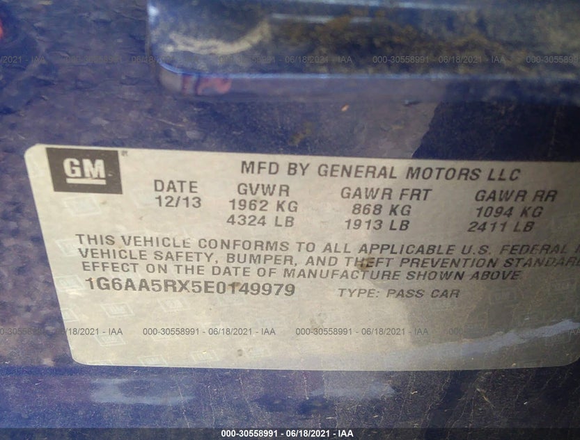 1G6AA5RX5E0149979