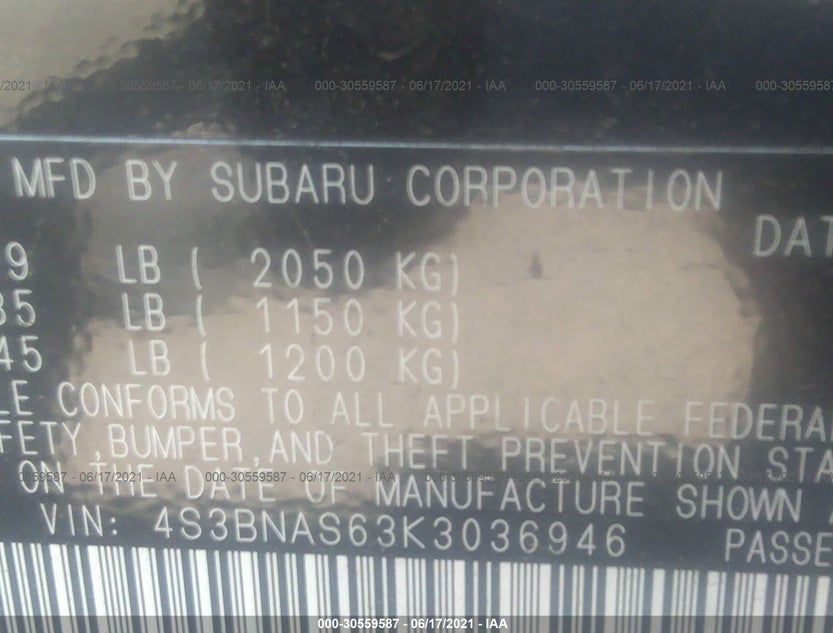 4S3BNAS63K3036946