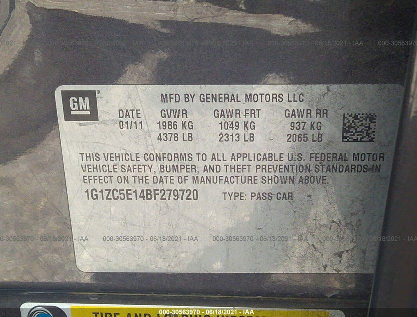 1G1ZC5E14BF279720