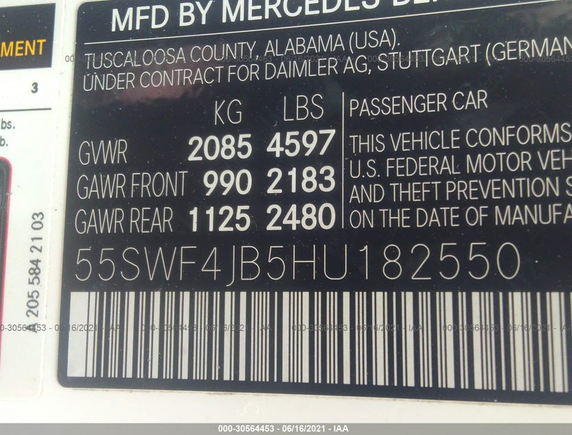 55SWF4JB5HU182550