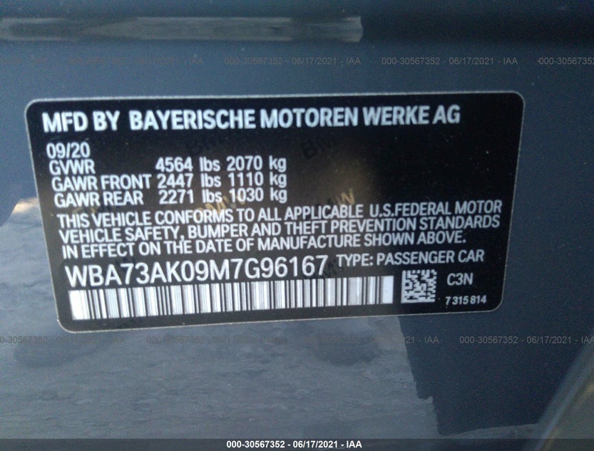 WBA73AK09M7G96167