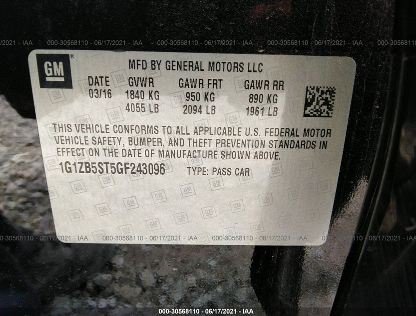 1G1ZB5ST5GF243096