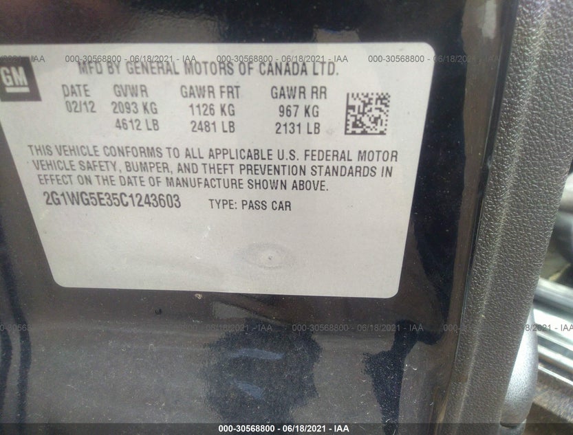 2G1WG5E35C1243603