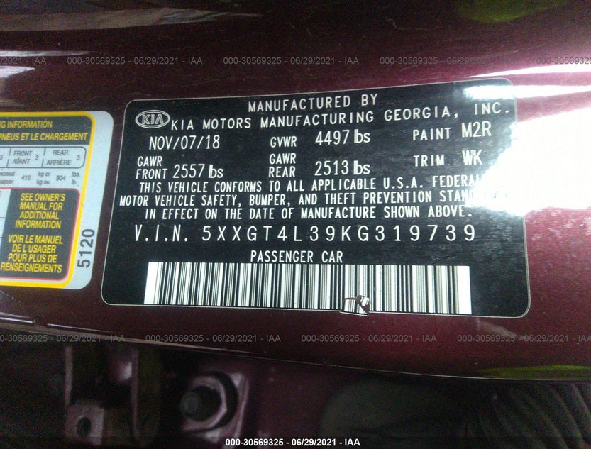 5XXGT4L39KG319739