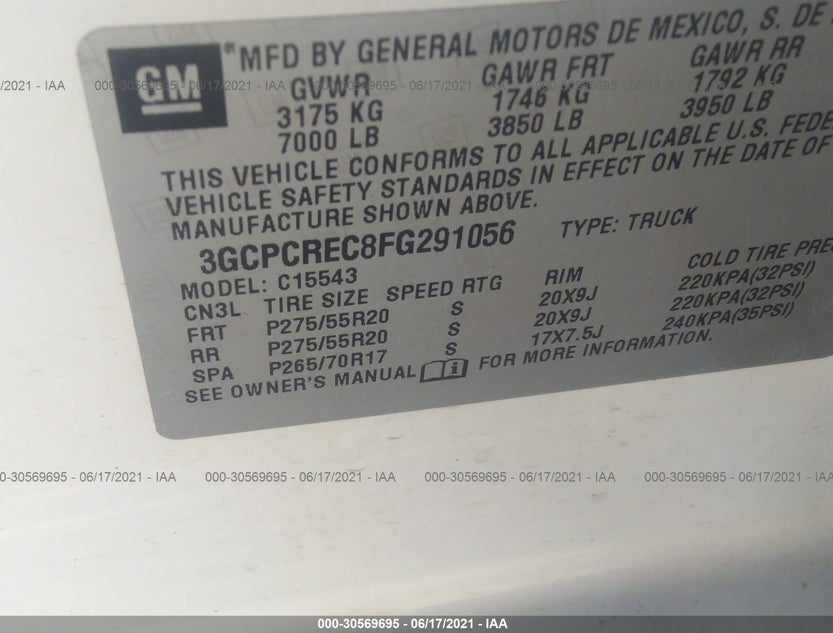 3GCPCREC8FG291056