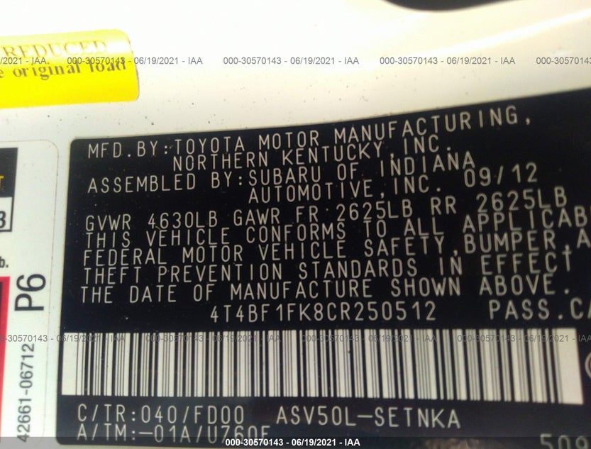 4T4BF1FK8CR250512