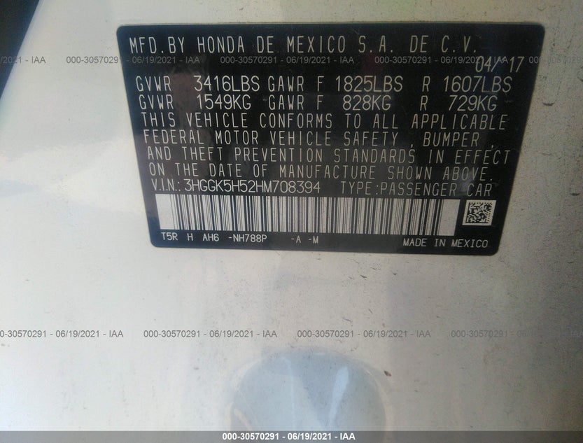 3HGGK5H52HM708394