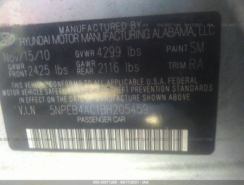 5NPEB4AC1BH205459