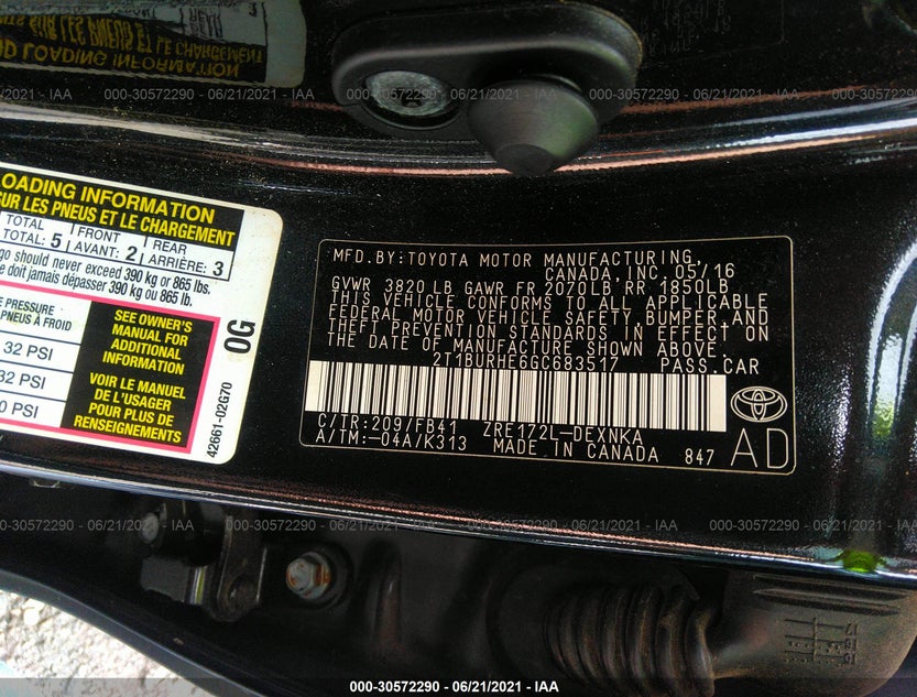 2T1BURHE6GC683517