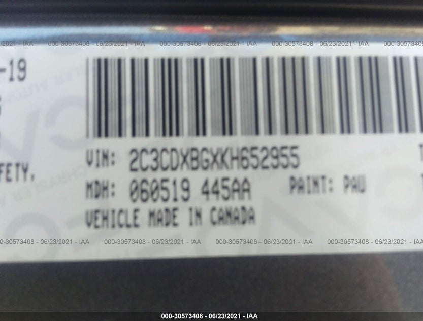 2C3CDXBGXKH652955