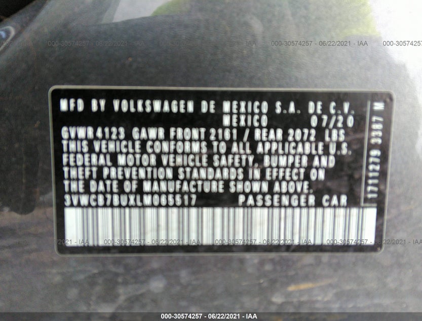 3VWCB7BUXLM065517