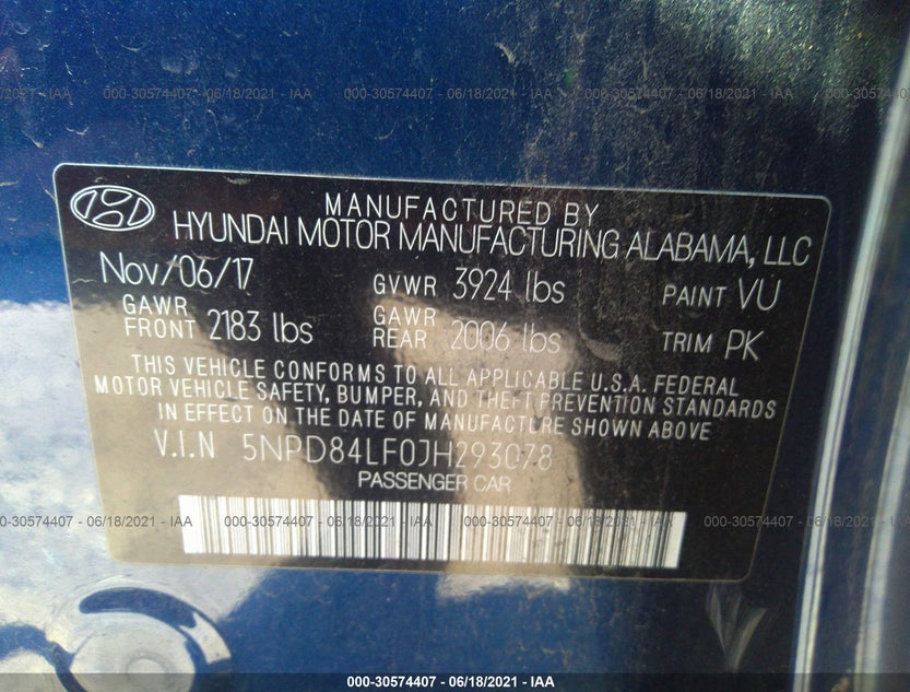 5NPD84LF0JH293078
