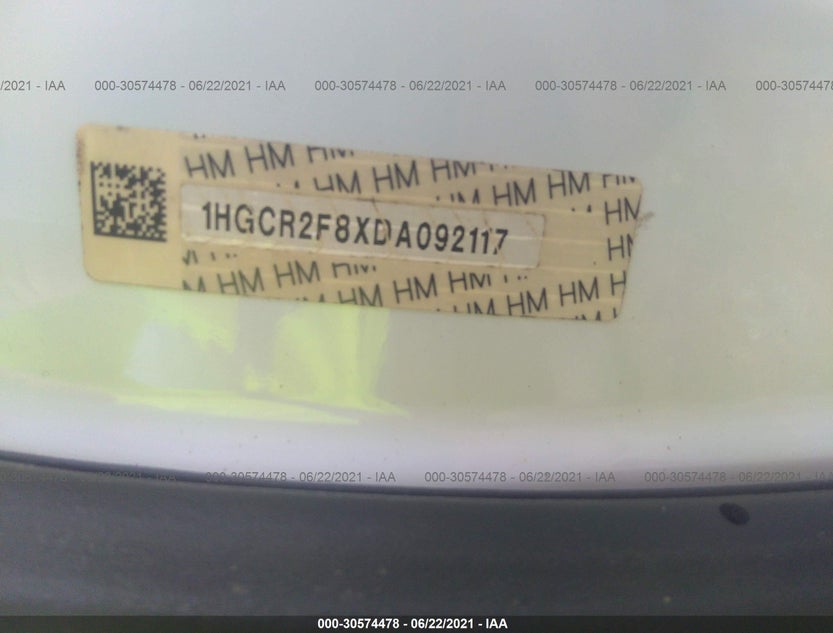 1HGCR2F8XDA092117