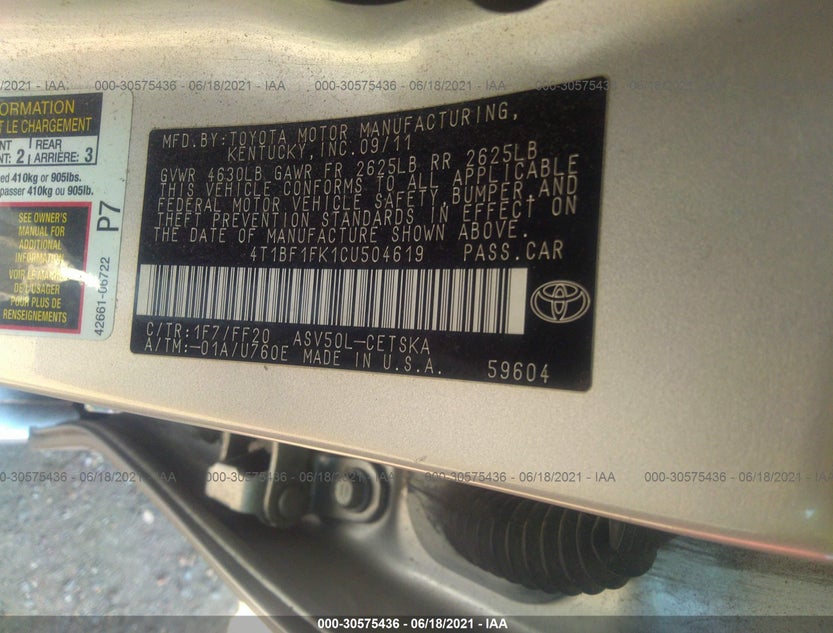4T1BF1FK1CU504619